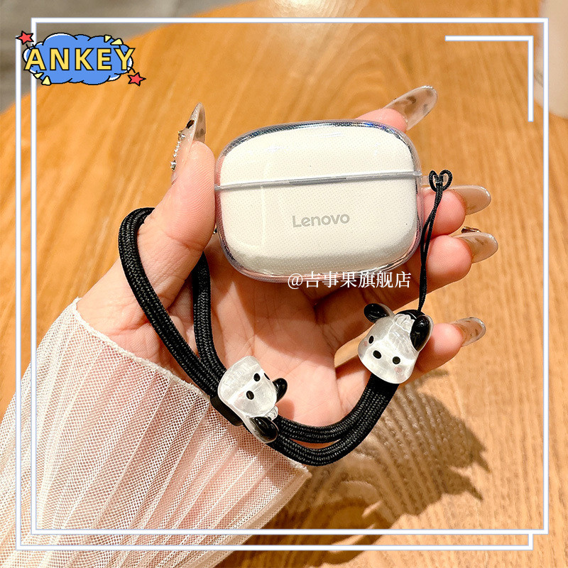 for Lenovo EA110 Case Transparent Earphone TPU Cover with Lanyard