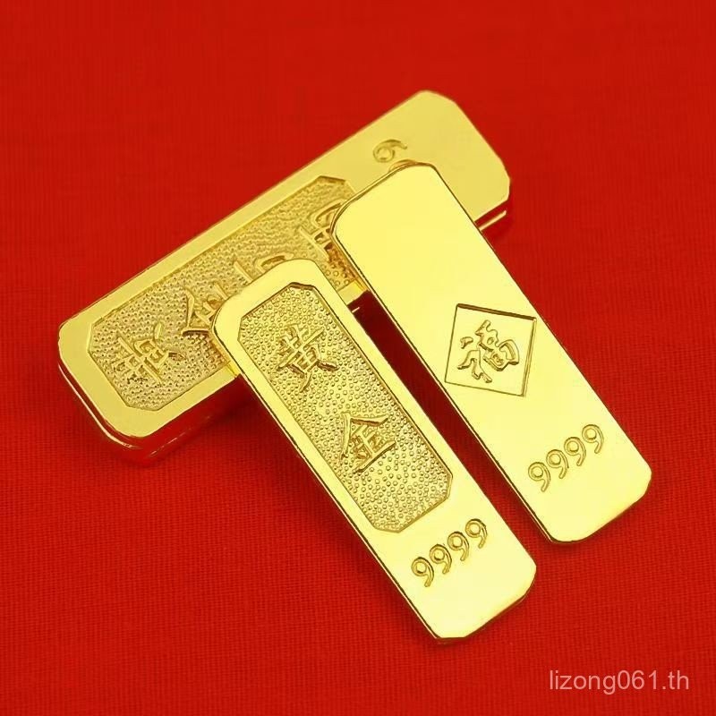 จําลองบ้านอิฐคอลเลกชันเสนอเครื่องประดับตัวอย่าง Cornucopia โลหะผสมทองหมื่น Liang Gold Bar Gold Plate