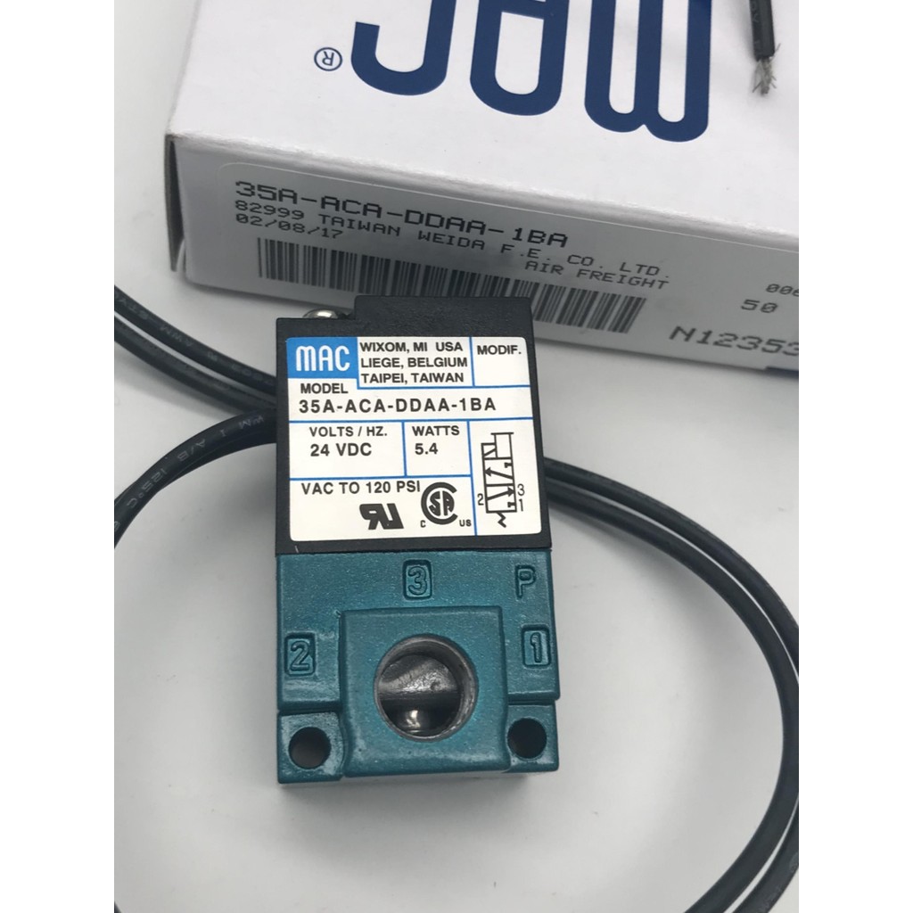 โซลินอยด์วาล์ว MAC ของแท้จากอเมริกา 35A-ACA-DDAA-DDFA-DDBA-DDBA-1BA ความถี่สูงวาล์ว Dispenser