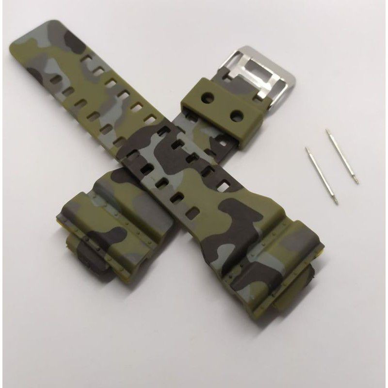 HIJAU CASIO G-Shock GA100 GA110 GA120 GA200 ARMY GREEN WATCH STRAP