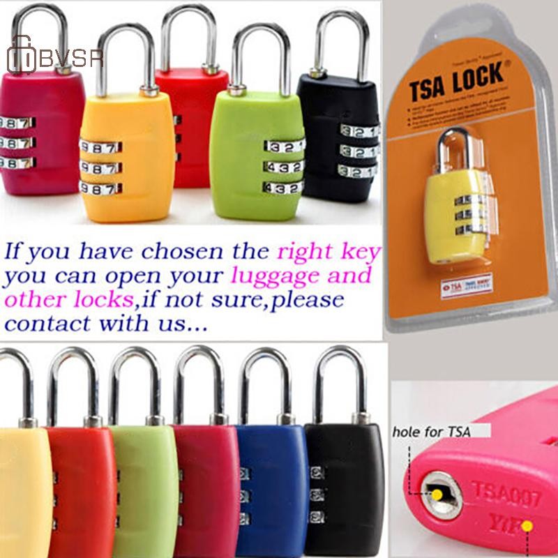 BVSR มัลติฟังก์ชั่น TSA002 กระเป๋ากุญแจสําหรับกระเป๋าเดินทางศุลกากร TSA Lock Key TH