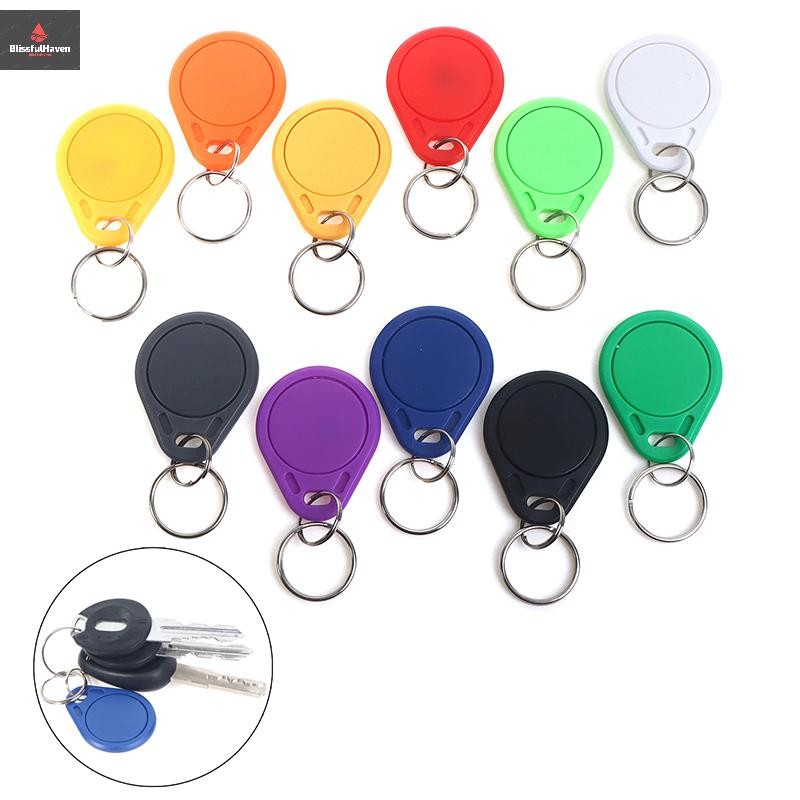 COD 5 ชิ้น UID เปลี่ยนการ์ดควบคุมการเข้าออกได้ ABS กันน้ํา Keyfobs พร้อมพวงกุญแจอุปกรณ์รักษาความปลอดภัย NFC Key Card ใหม่