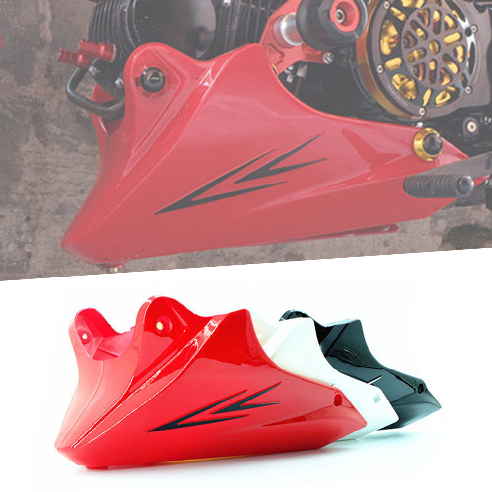 Boutique Ready Stock Motorcycle MSX125 Silver Steel Little Monster Mini YG125-21A Lower Deflector Engine Cover Modification Accessories