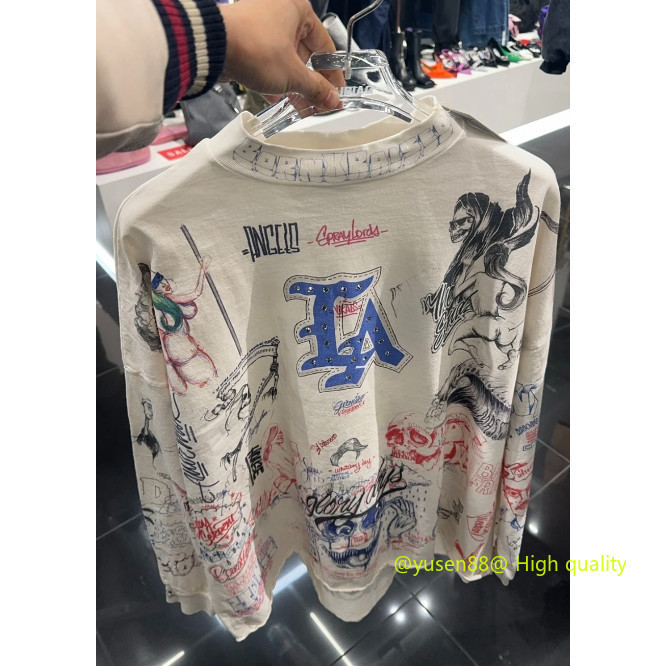 ***HOT***Saint Michael BORN X RAISED现货 quild เสื้อยืดแขนสั้นวินเทจ