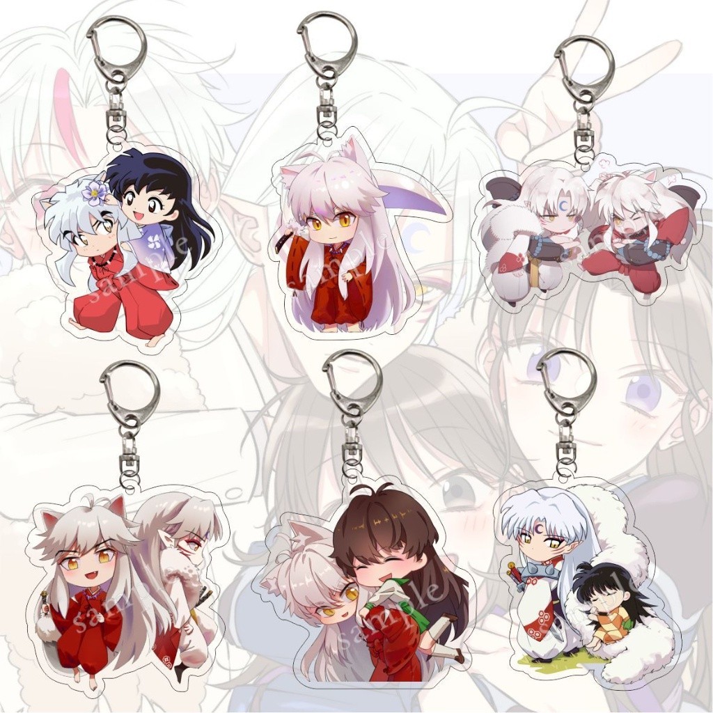 พวงกุญแจพิมพ์ลาย Inuyasha Higurashi Kagome Sesshoumaru Kikyou น่ารัก