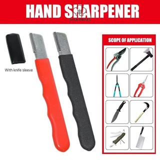 Pengasah Pisau Portabel /Pengasah Pisau Genggam Saku / Pocket Sharpener Knife / Alat Asah Pemangkas Kebun Gunting Kapak Portable  SM