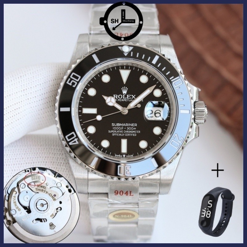 [R.X] 40 มม. Swiss ลํากล้อง3235 นาฬิกาผู้ชายหรูหราสแตนเลสแบบกลไกอัตโนมัติ111352