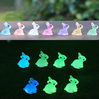 Luminous Rabbit/Duckling/Little Black/Mushroom Moss Micro Landscape เครื่องประดับ Luminous วัตถุขนาดเล็กตกแต่งพืชสวนเครื่องประดับสร้างสรรค์งานฝีมือเรซิน