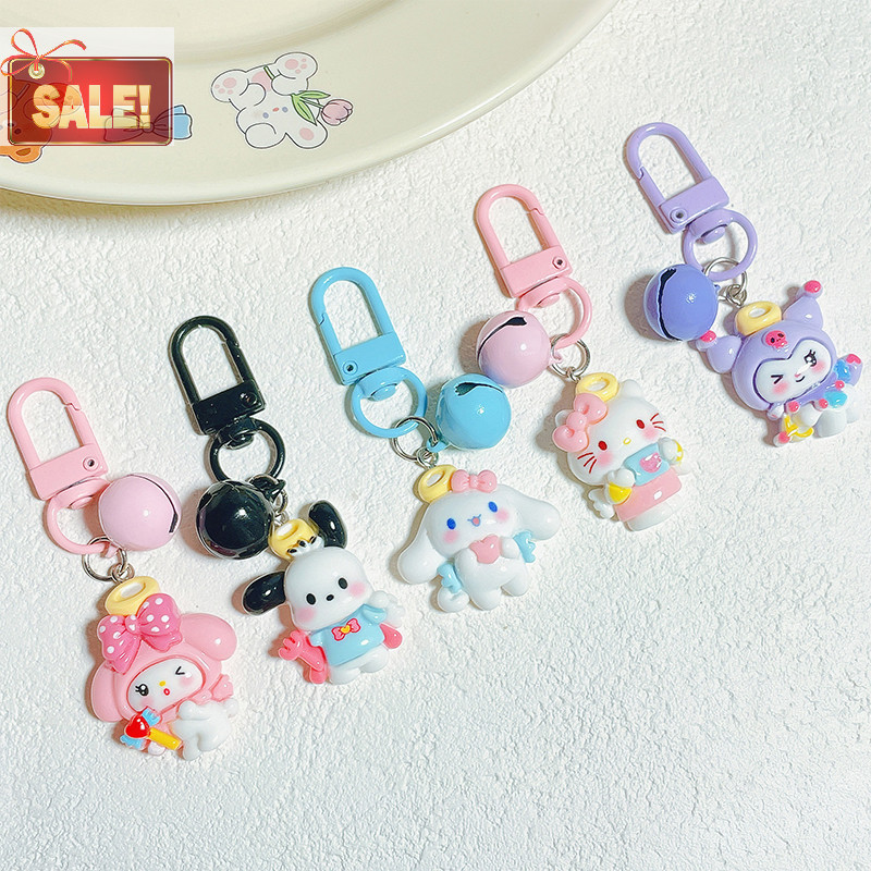 Bl Kawaii การ์ตูน Kuromi Melody Pochacco Cinnamoroll Kt แมวจี้น่ารักอะนิเมะพวงกุญแจกระเป๋าแขวนอุปกรณ์ตกแต่งของขวัญ A