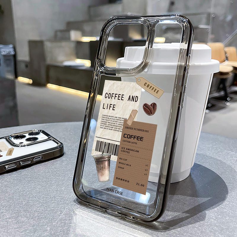 Americano soft coffee label Case HP Samsung A17 5G A07 A26 5G A56 5G A36 A16 5G A06 S25 Plus A55 5G 