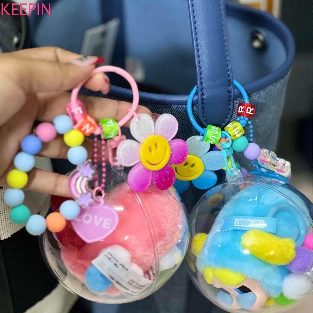เก็บ ร้องไห้ ตุ๊กตากระเป๋าขาออก,โปร่งใสสอดใส่สูง ร้องไห้ ตุ๊กตาแสดงกระเป๋า,ตุ๊กตาถุงนอนแบบพกพาตกแต่งถุงยิ้มพวงกุญแจเด็กของขวัญ