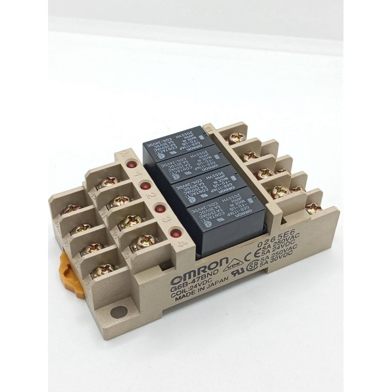G6B-47BND รีเลย์ Omron 1174  G6B-47BND COIL:24VDC MADE IN JAPAN