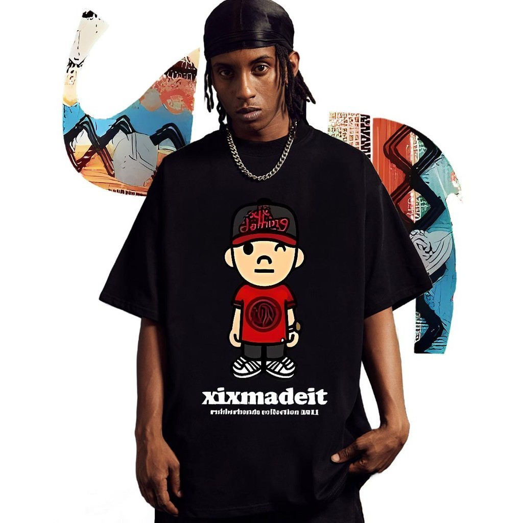 Under the helmet Spicy-orange Geometric Neon Prints Darts Lounge T-sleeve ❤️