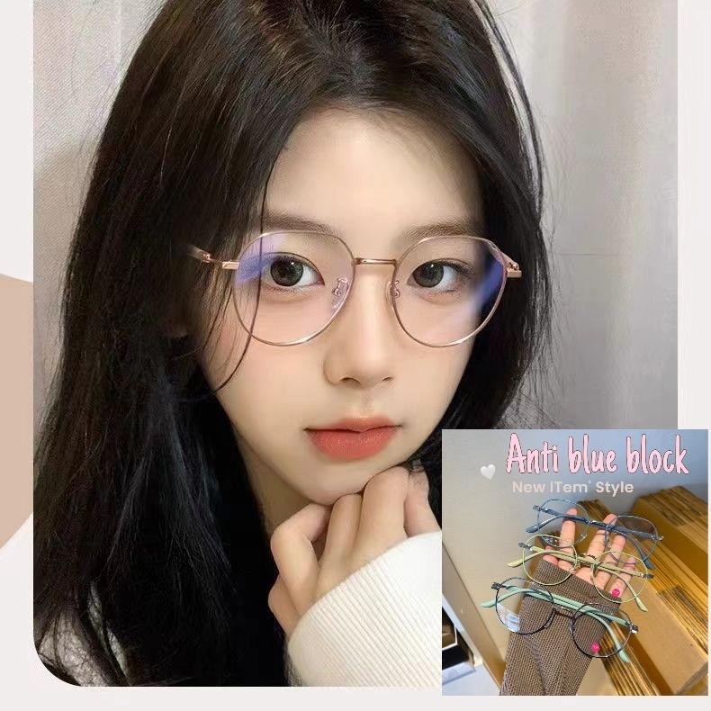 Anti blue แว่นกรองแสงสีฟ้า KS1956 ใส่ได้ทุกเพศ ถนอมดวงตา ดีเทลสวย