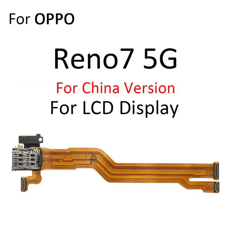 บอร์ดหลักเมนบอร์ดจอแสดงผล LCD Flex Cable สําหรับ OPPO Reno6 Reno7 Lite Pro Z SE 5G