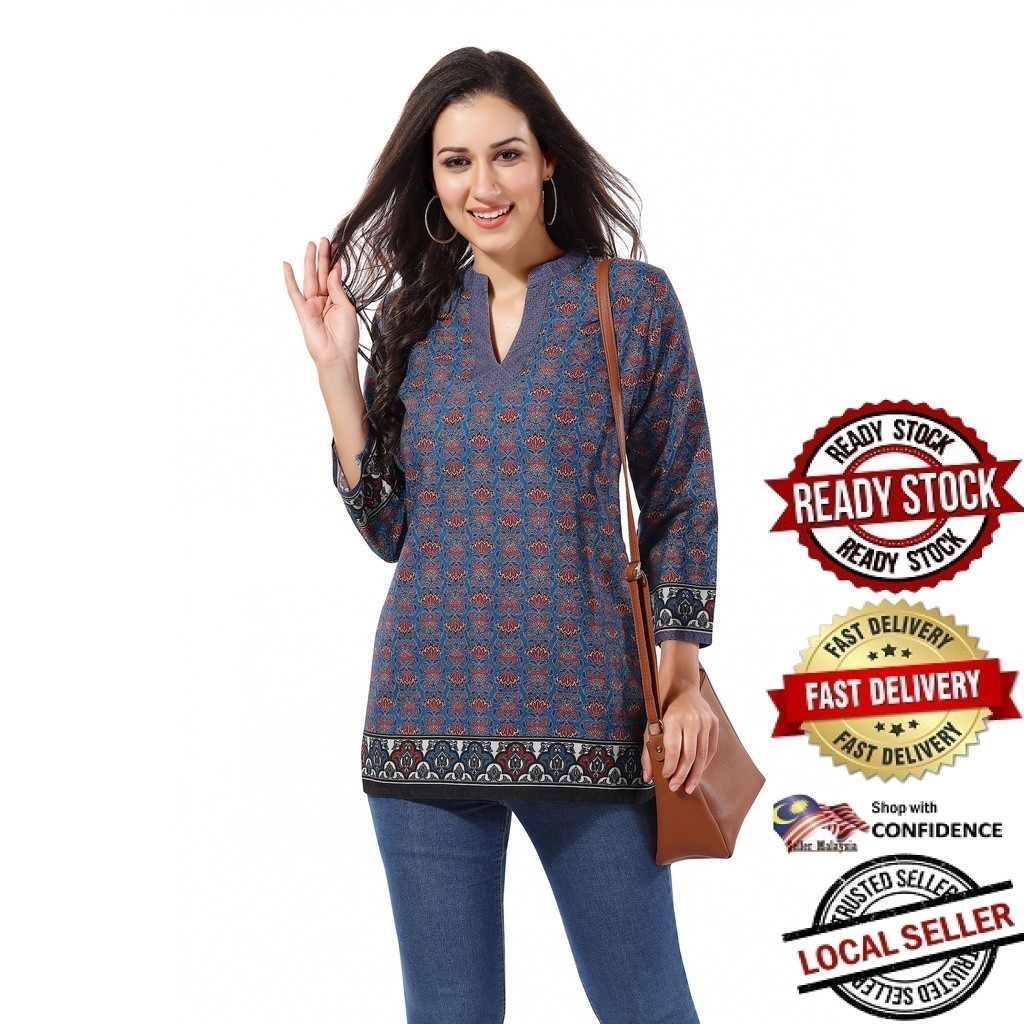 Kurti ผู้หญิงอินเดียออกแบบใหม่ kurti ชุด kurti plus size kurti มุสลิม kurti ชุดพร้อมกางเกง kurti top