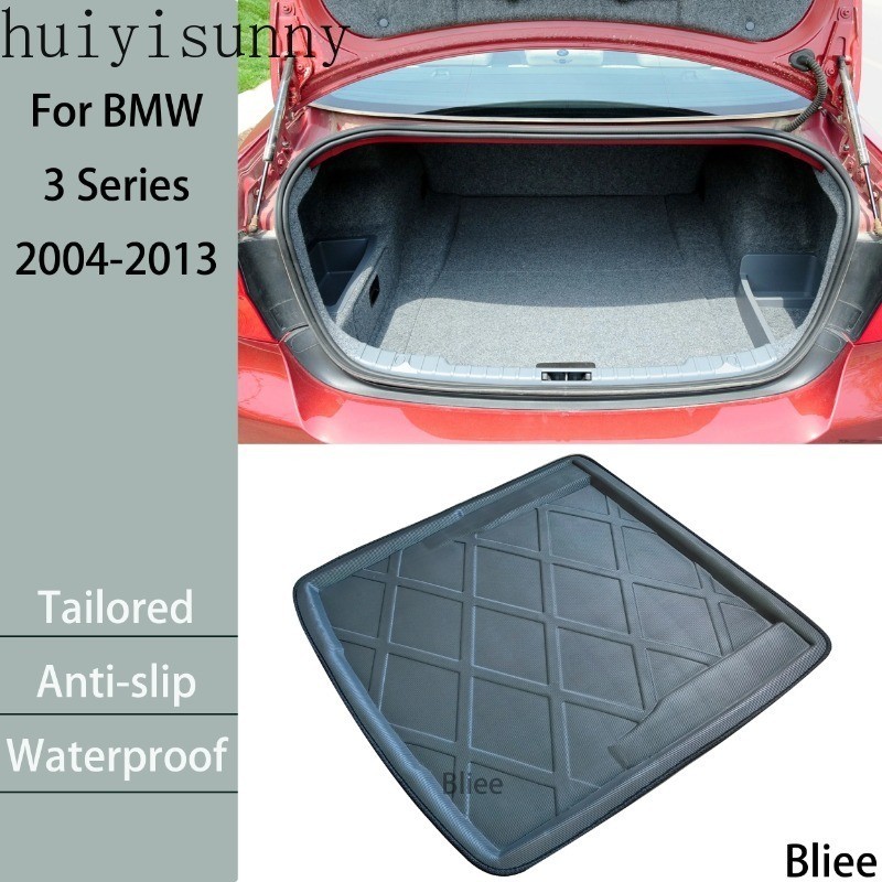 Hys สําหรับ BMW 3 Series E90 E92 Saloon ซีดาน Coupe 2004-2013 รถด้านหลัง Trunk Mat Cargo Liner Boot ถาดชั้นพรม 3D EVA อุปกรณ์เสริม