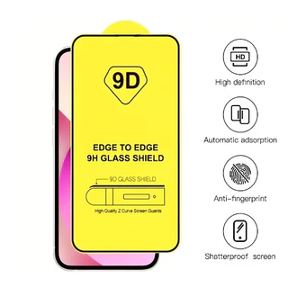 ฟิล์มแข็ง ความละเอียดสูง พร้อมฟิล์มบาง เต็มจอ 9D ทุกรุ่น11 For iPhone12 13 14 15Pro MAX X XS XR XS 7 8Plus SE2020#9D