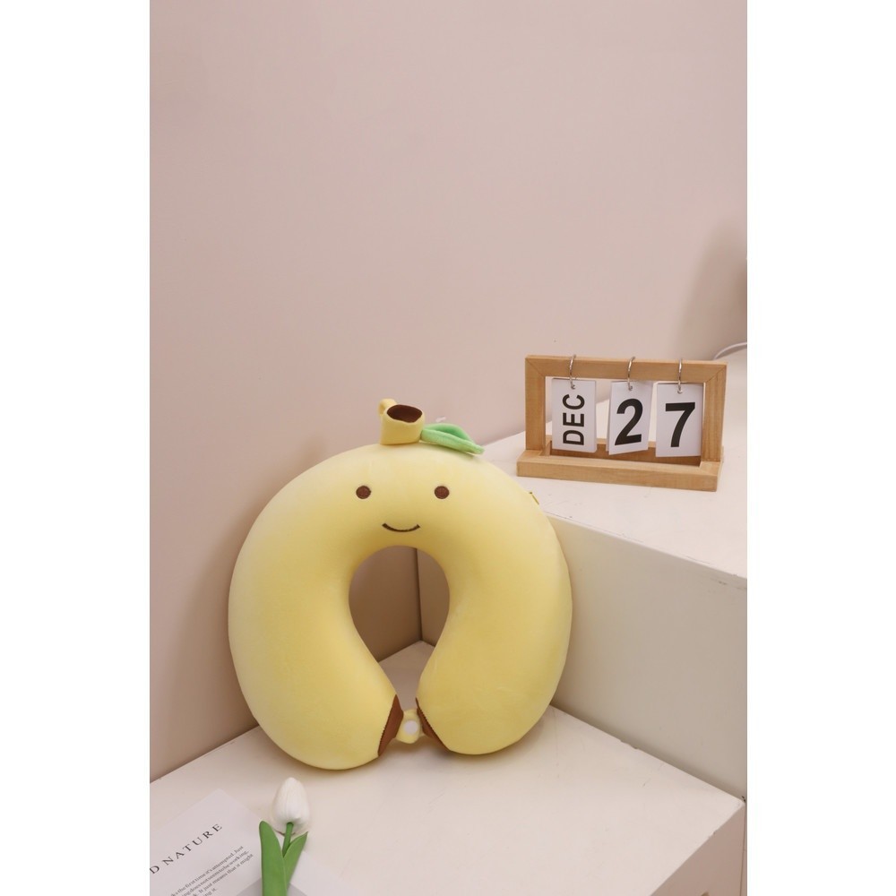 Lookpat_Mall KOJI หมอนรองคอตัวยู กล้วย รุ่น U06 ขนาด 29x27x9ซม. ยอดขายอันดับหนึ่ง