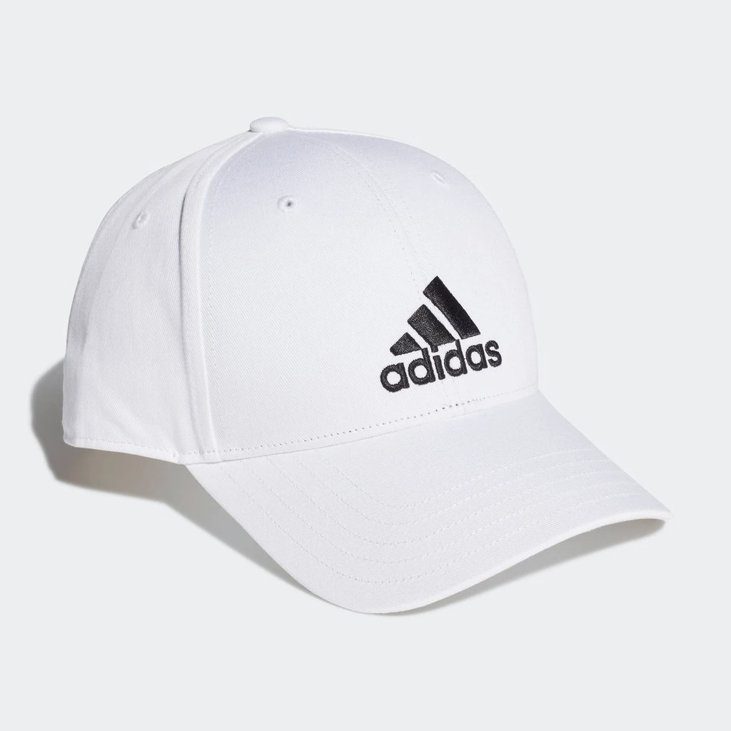 adidas Lifestyle COTTON BASEBALL CAP Unisex White FK0890 thumbnail 5