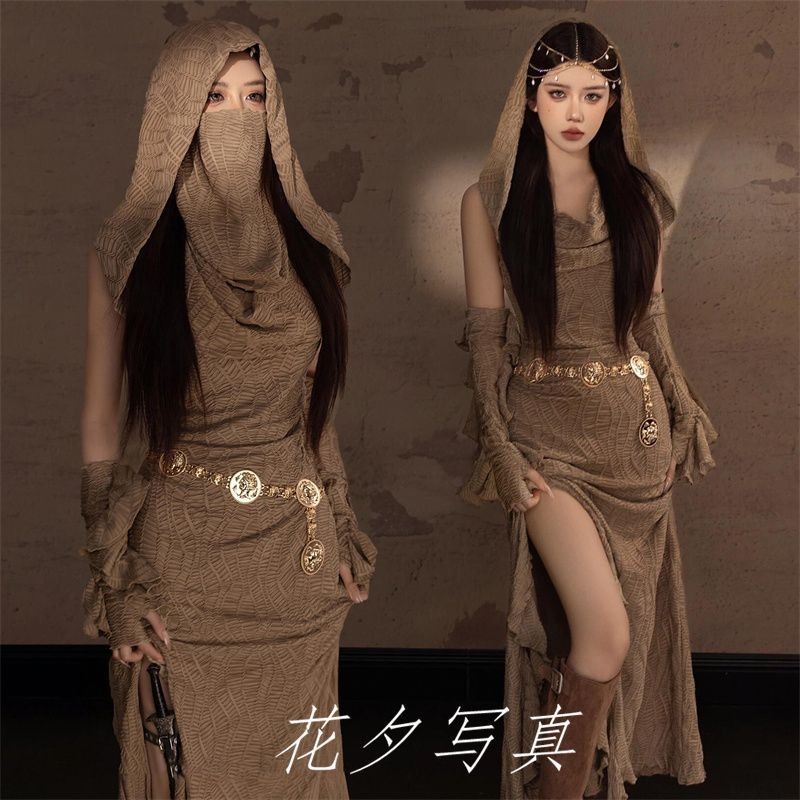 สตูดิโอ Princess Sand Dune Wasteland Desert Temperament Internet Celebrity Same Photography Stage คอสเพลย์เครื่องแต่งกาย