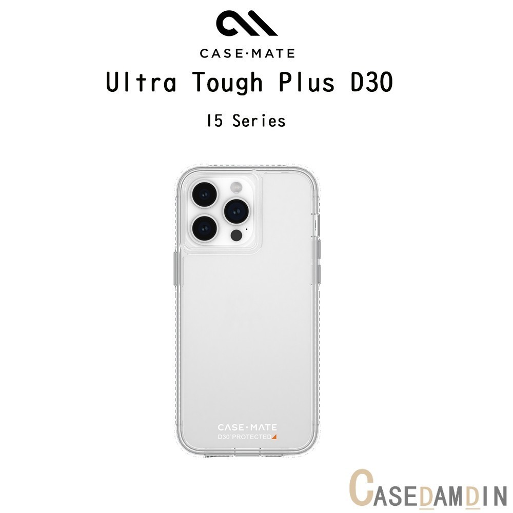 Case-Mate Tough Plus D3O เคสใสกันกระแทกระดับ4.8เมตรเกรดพรีเมี่ยม เคสสำหรับ iPhone15/15Plus/15Pro/15P
