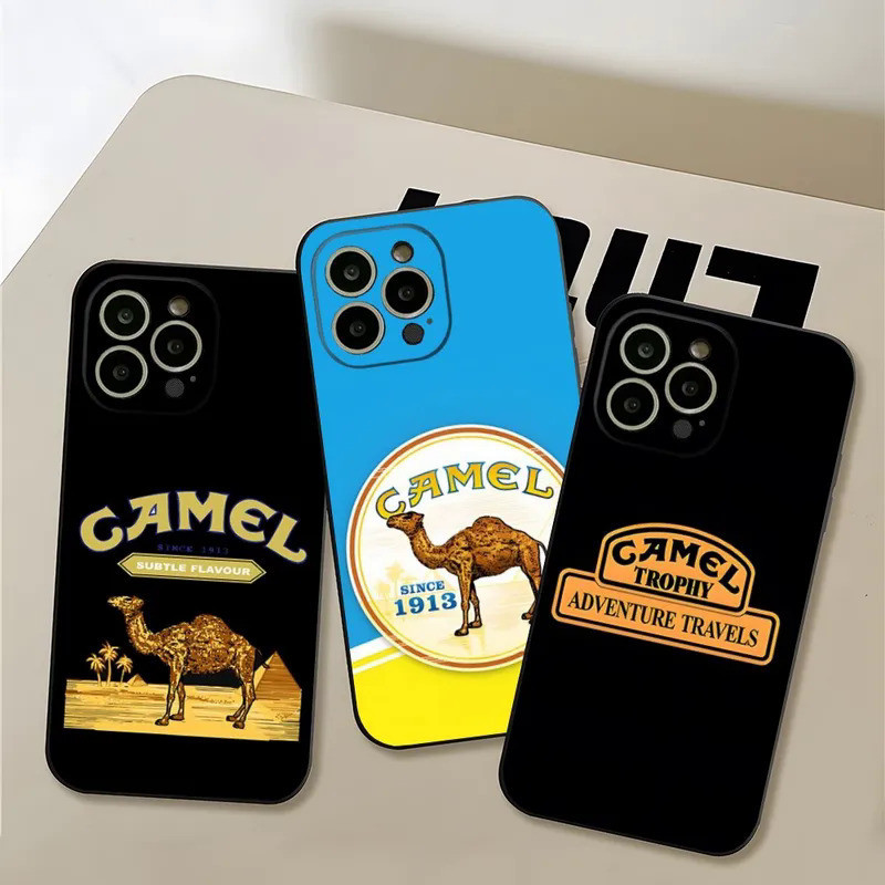 TK-1 บุหรี่ยี่ห้อ Camel เคสโทรศัพท์หรูหราออกแบบสําหรับ iphone 17,15 Pro 14 Pro Max 12 Mini 11 13 Xr X Xs 6s 7 8 Plus ปกหลัง kz0