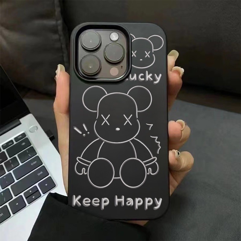 จัดส่งทันที เคสไอโฟน11 12 13 14 15 Pro Max กันกระแทก Trend Brand Kaws Bearbrick Case For iPhone 11,12,13,14,15PM,14PM