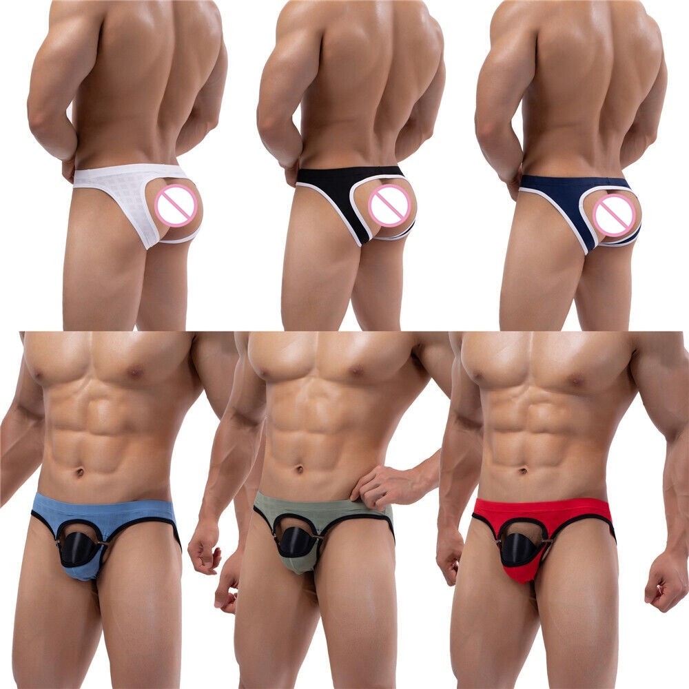 [COLORHM]Mens Sexy Open Front Hole G-string Thong Briefs ชุดชั้นในชุดชั้นในกางเกง