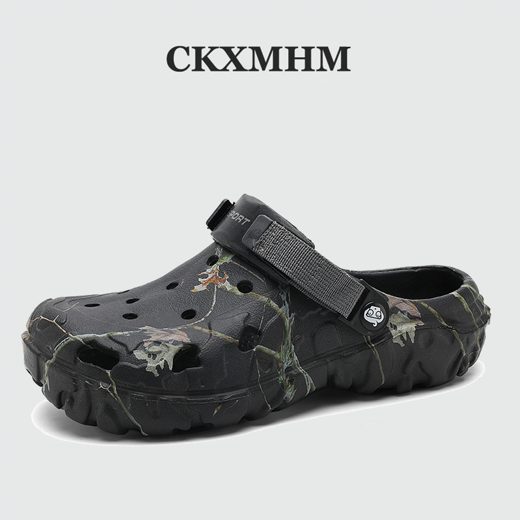 CKXMHM 39-47 รองเท้ารัดส้นผู้ชาย ดีไซน์เรียบง่าย ผลิตจากวัสดุ EVA รองเท้าแตะไซส์ใหญ่