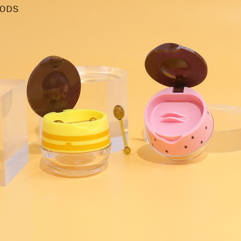 Ods 6g Empty Lip Masque กล่องแปรงรีฟิล Flip-Top Lip Mask ขวดแบบพกพา Lip Balm Jar คอนเทนเนอร์เครื่องสําอาง OD