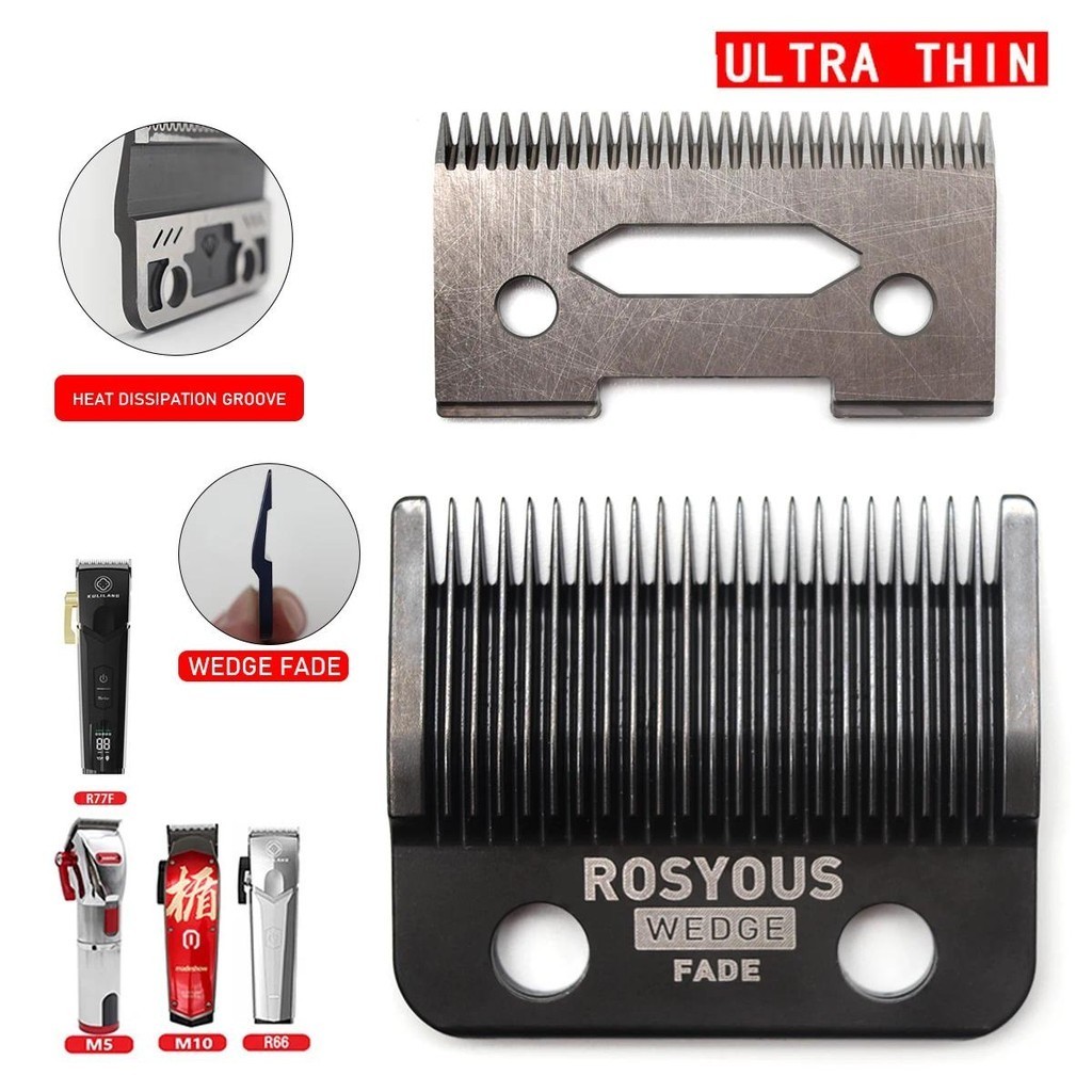 สําหรับ Madeshow Kulilang M5 M10 R66 R77F Ultra Thin FADE ใบมีด Trimmer เปลี่ยน DLC ใบมีด Professional Hair Clipper อุปกรณ์เสริม