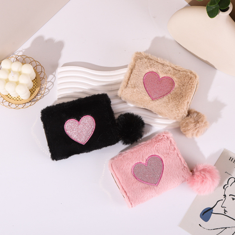 Fizzin Plush เปลี่ยนกระเป๋ารักเย็บปักถักร้อยซิปการ์ตูนกระเป๋าสตางค์พิมพ์ดิจิตอล