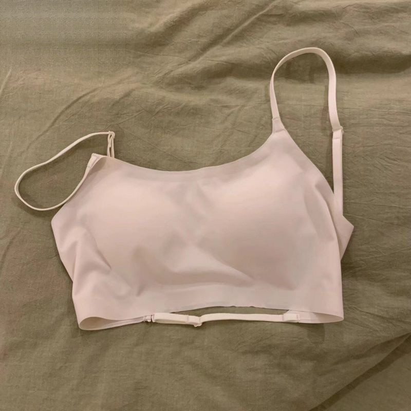 ใหม่สไตล์ไม่มีรอยต่อหลอดด้านบนผู้หญิงบางสไตล์หน้าอกเล็กไม่ว่างถ้วย ชุดชั้นใน ยู-รูปใหญ่เปลือยที่สวยงามกลับรับหน้าอกชุดชั้นในฤด