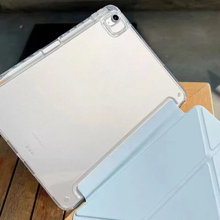 Yเคสป้องกันแบบพับได้สําหรับ Samsung Tab A11+ A9plus S11 S10 Lite S9+/S10+/S7/S8หลังใส เคส A8 S6 lite