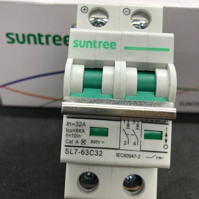 ตัดไฟ Suntree breaker Dc เบรกเกอร์ ดี.ซี.กระแส 32 A 550A,800V