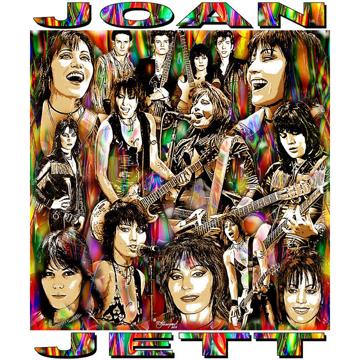 JOAN JETT TRIBUTE เสื้อยืด OR PRINT BY ED SEEMAN