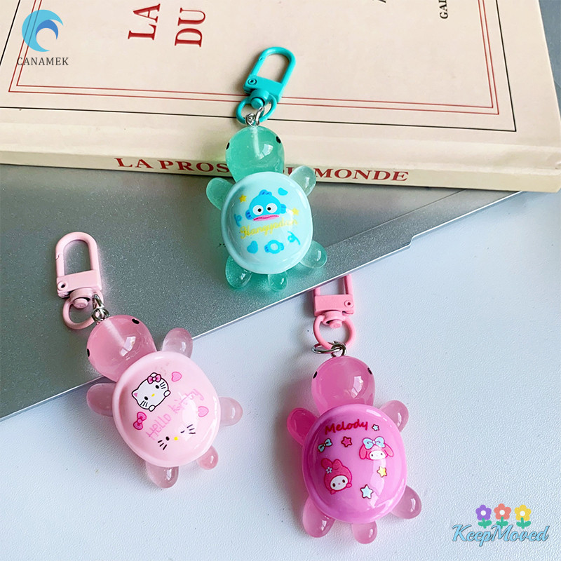 Keepmoved การ์ตูน Kuromi KT แมว Melody เต่าส่องสว่างพวงกุญแจจี้ตุ๊กตา Miniature ภูมิทัศน์เดสก์ท็อปปลา Aquarium เครื่องประดับใหม่