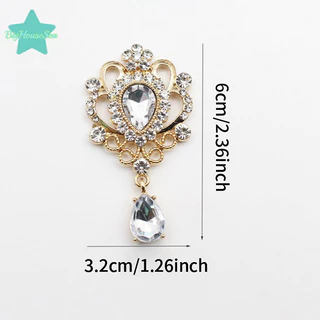 [BigHouseSea] 32*60 มม.สําหรับทํางาน Rhinestone ปุ่มผม Manualidades อุปกรณ์เสริม Diy แบนกลับเข็มกลัดเครื่องประดับอุปกรณ์เสริมใหม่
