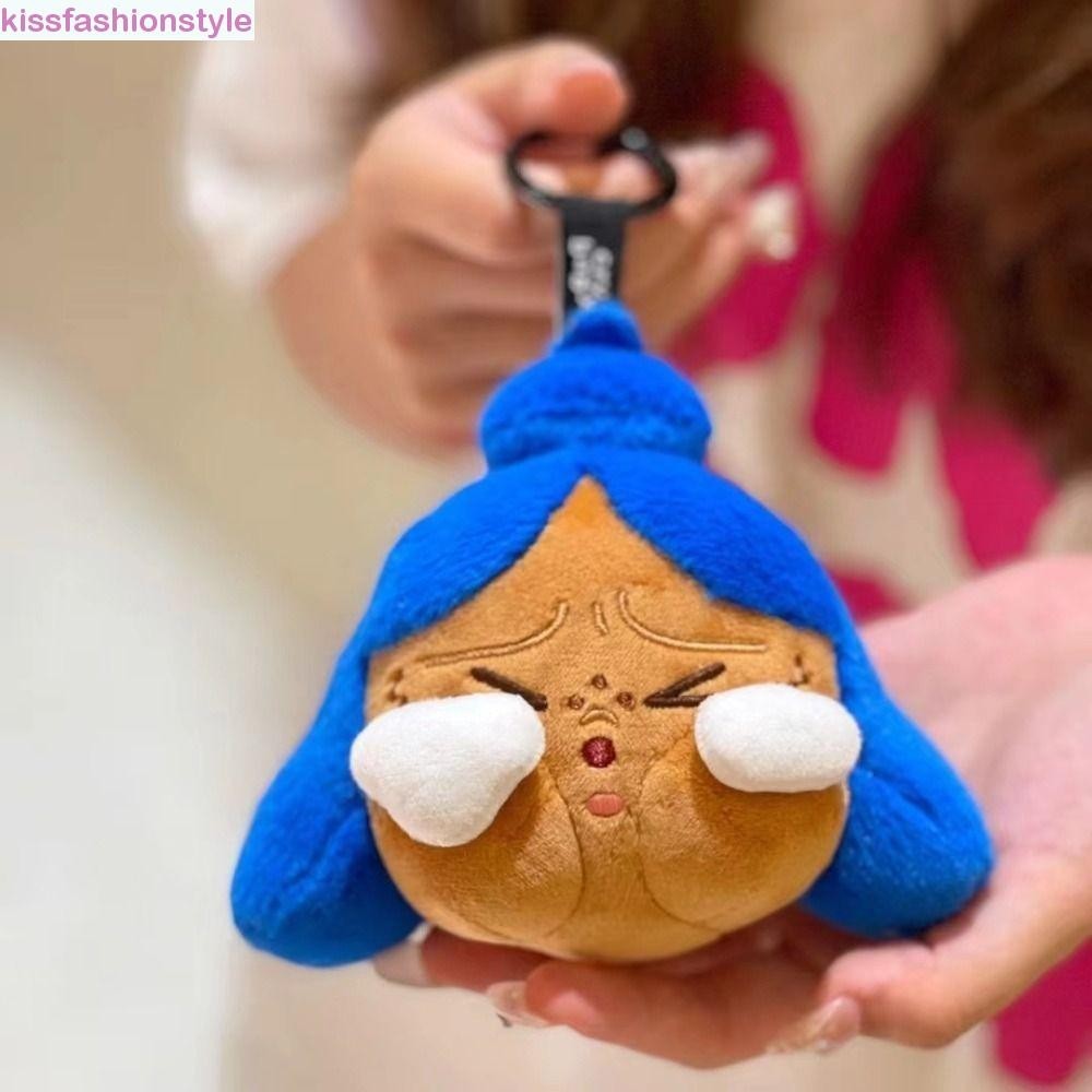 Kissfashionstyle Crybaby Key Ring, PP Cotton Creative Plush Crybaby พวงกุญแจ, ตลกขนนุ่มปุยตุ๊กตาการ์ตูนจี้กระเป๋า