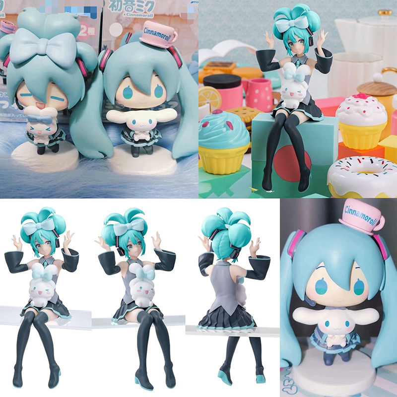 Hatsune Miku Action Figure Cinnamoroll Ver Miku น่ารักตกแต่งตุ๊กตา Action Figure