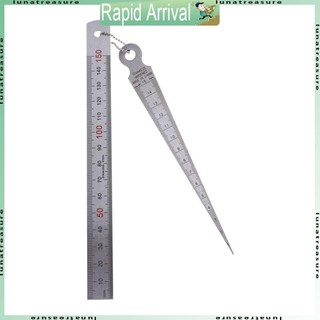Lun Taper สําหรับ Gap Gauge ไม้บรรทัดตรง 1-15 มม.1-15 ซม.สแตนเลสสตีลความลึกไม้บรรทัดรูเครื่องมือตรวจสอบมิติ Measur