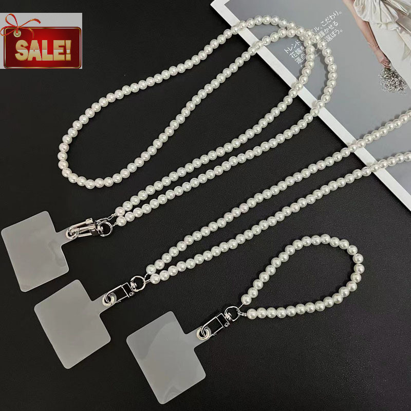 Bl Universal Charm ไข่มุกคอ DIY เคสโทรศัพท์ Crossbody Chain Handmade ลูกปัดเชือกข้อมือพร้อมโทรศัพท์มือถือ Pad A