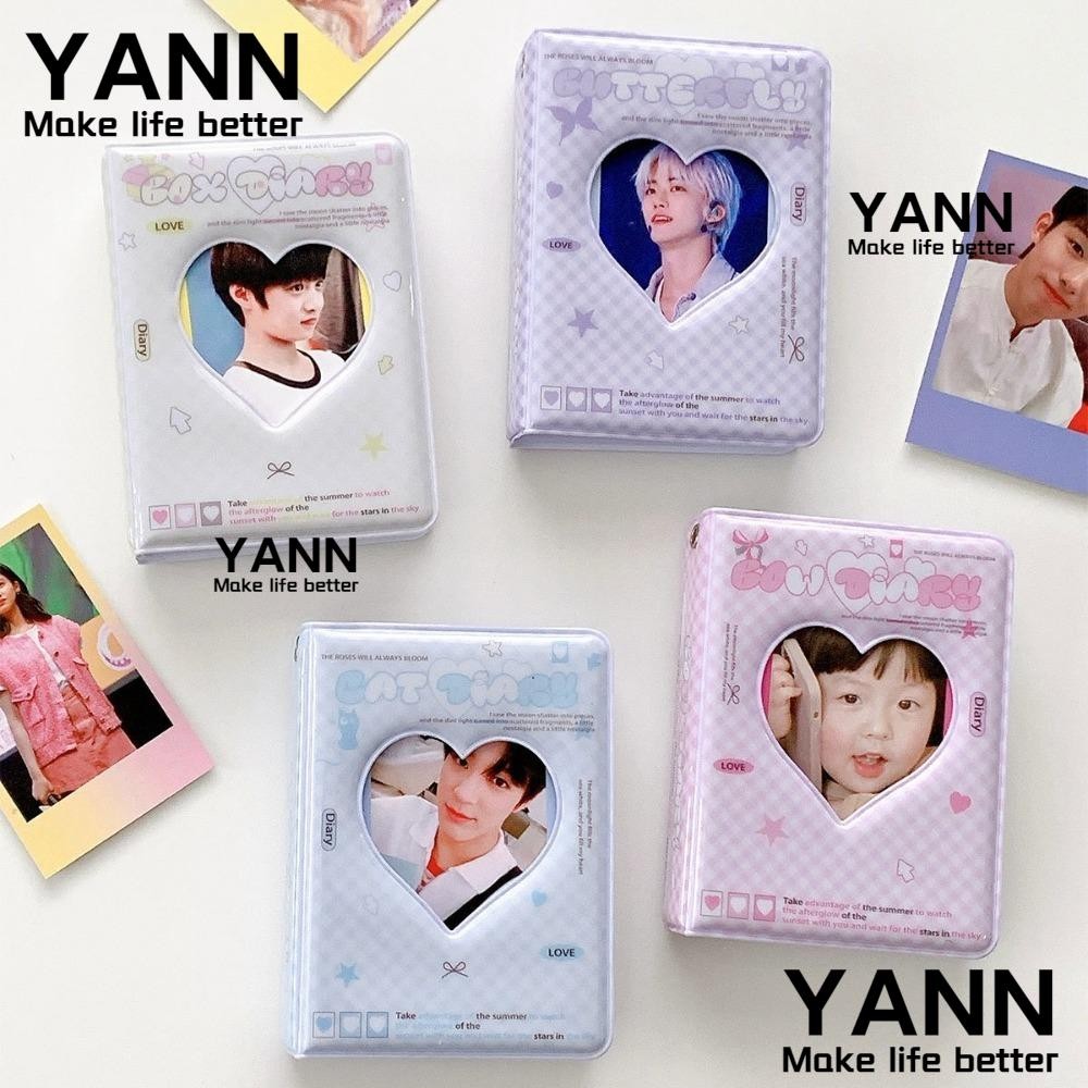 Yann1 อัลบั้มภาพขนาดเล็ก, ที่ใส่โฟโต้การ์ด PVC Hollow, สมุดการ์ดชื่อความจุขนาดใหญ่ 3 นิ้ว