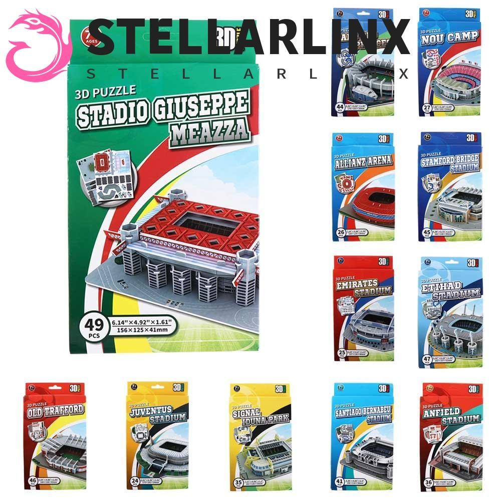 Stellarlinx สนามฟุตบอลขนาดเล็ก, โมเดล DIY ปริศนาสนามฟุตบอล 3 มิติ, สนามสวนเจ้าชายกระดาษขนาดใหญ่ประกอบเด็กชาย