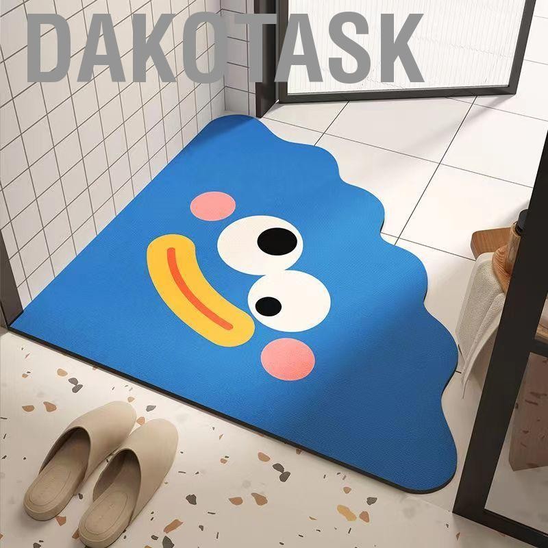 DAKOTASK พรมห้องน้ำ Diatomaceous Earth สวมแผ่นกันอาบน้ำที่ใช้กันอย่างแพร่หลายสำหรับ