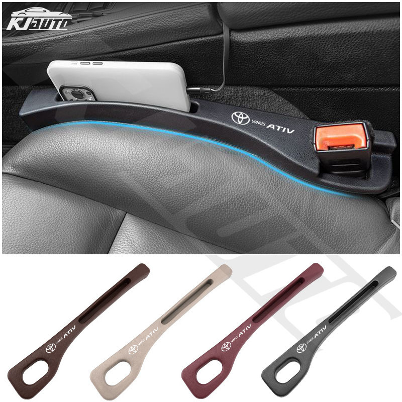 พื้นผิวนุ่ม 4 สีToyota Yaris Ativ Seat Gap Filler กล่องเก็บของในรถยนต์