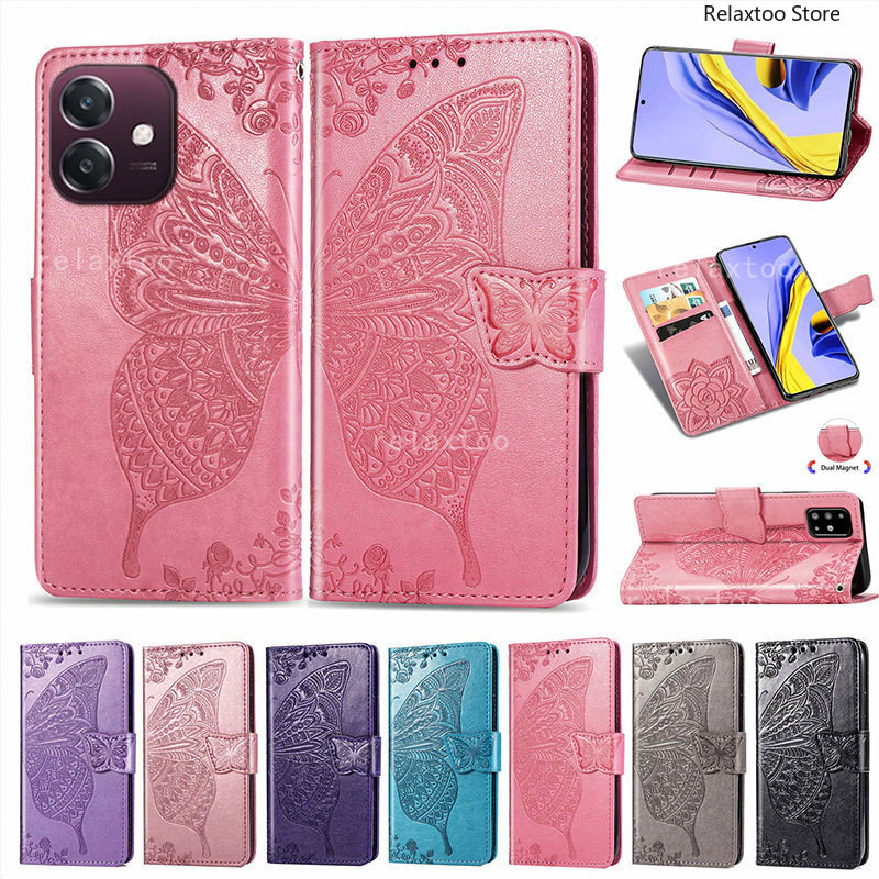 Oppo A3X 5G กระเป๋าสตางค์หนังสําหรับ OPPO A3X A3 X OPPOA3x 4G 5G 2024 ขาตั้งแม่เหล็กผู้ถือเคสโทรศัพท์กันกระแทกป้องกันปกหลัง Shell