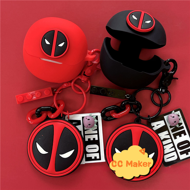 For QCY MeloBuds Pro Case Creative Cute Keychain Pendant QCY MeloBuds Pro Silicone Soft Case QCY Mel