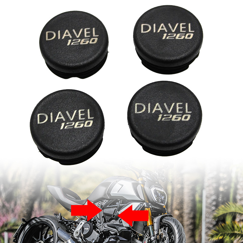 Y4ชิ้นใส่ได้พอดีกับ Ducati diavel 1260/S/lambLamborghini ชุดอุปกรณ์เสริม2019-2022ที่กำหนดเองกรอบฝาคร